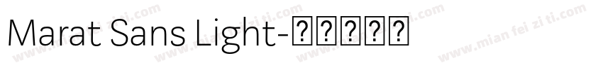 Marat Sans Light字体转换
